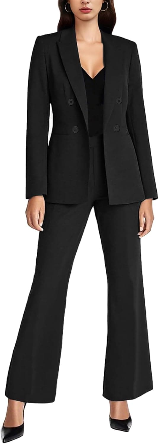 Agenlulu Professional Two-Piece Blazer Pantsuit Set - Image 1