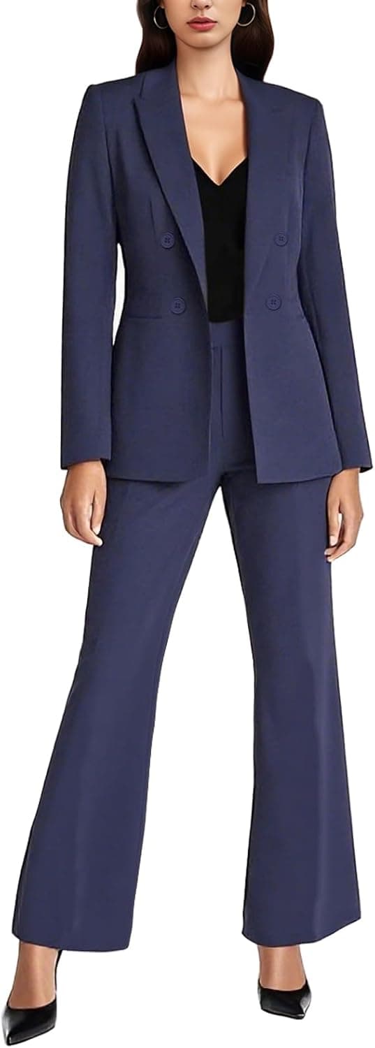 Agenlulu Tailored Two-Piece Professional Blazer Suit Set - Image 1
