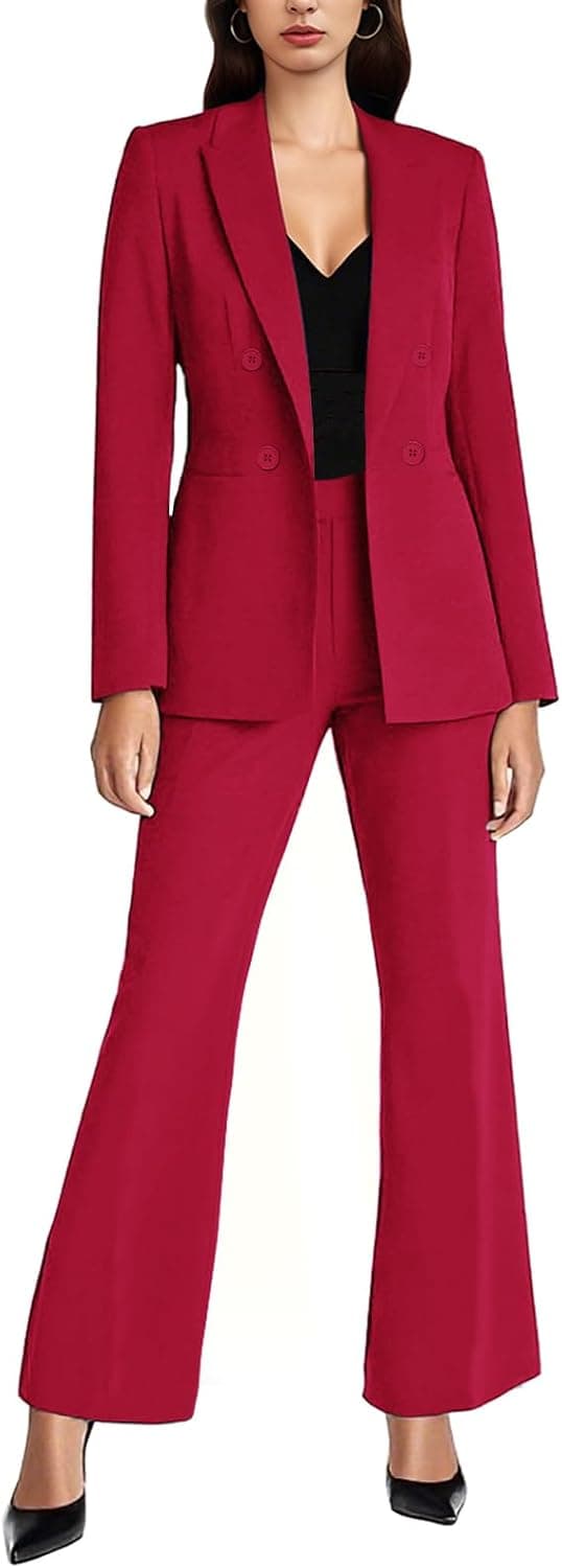 Agenlulu Professional Two-Piece Blazer Pantsuit - Image 1