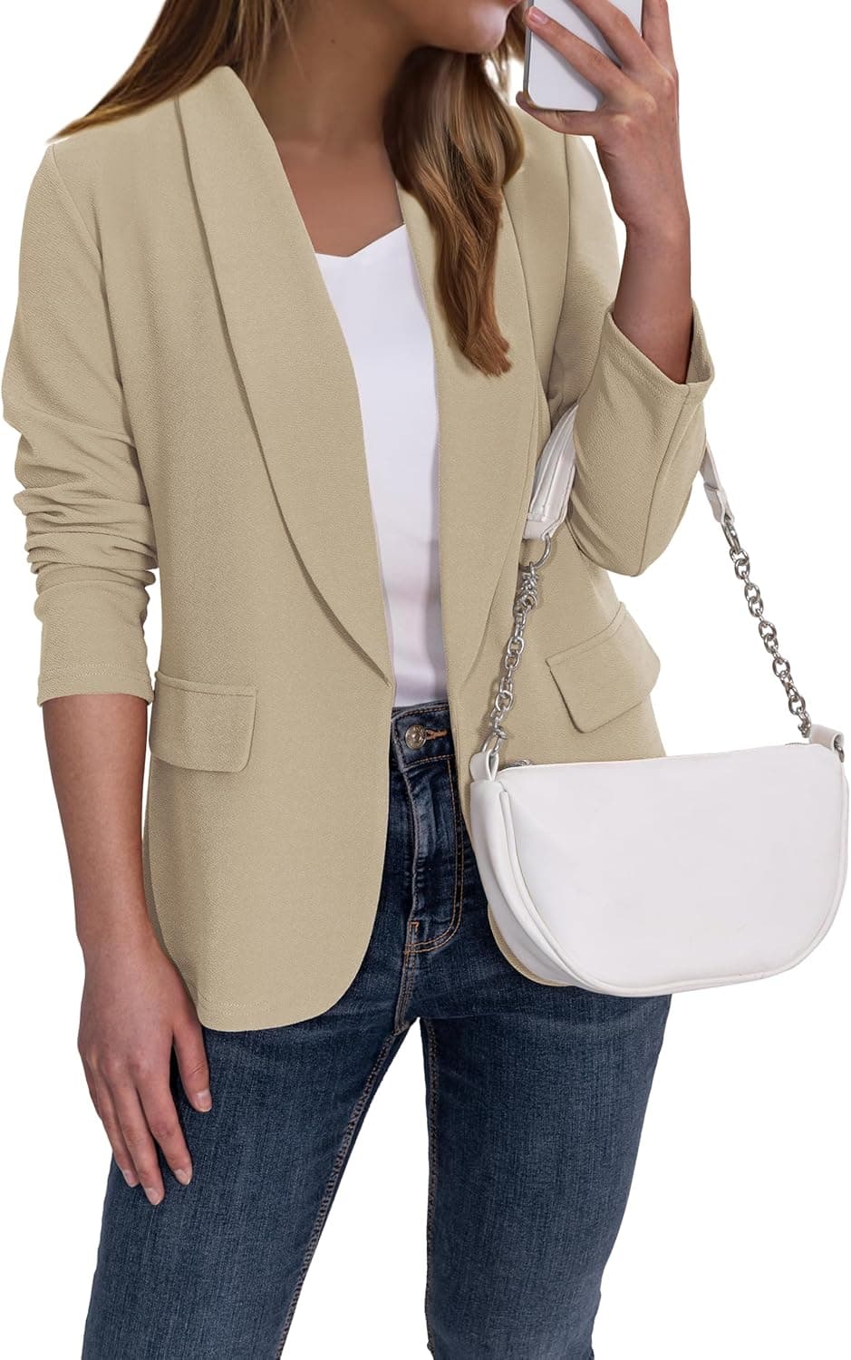 Ahlaray Professional Open Front Blazer - Business Casual Collection - Image 1
