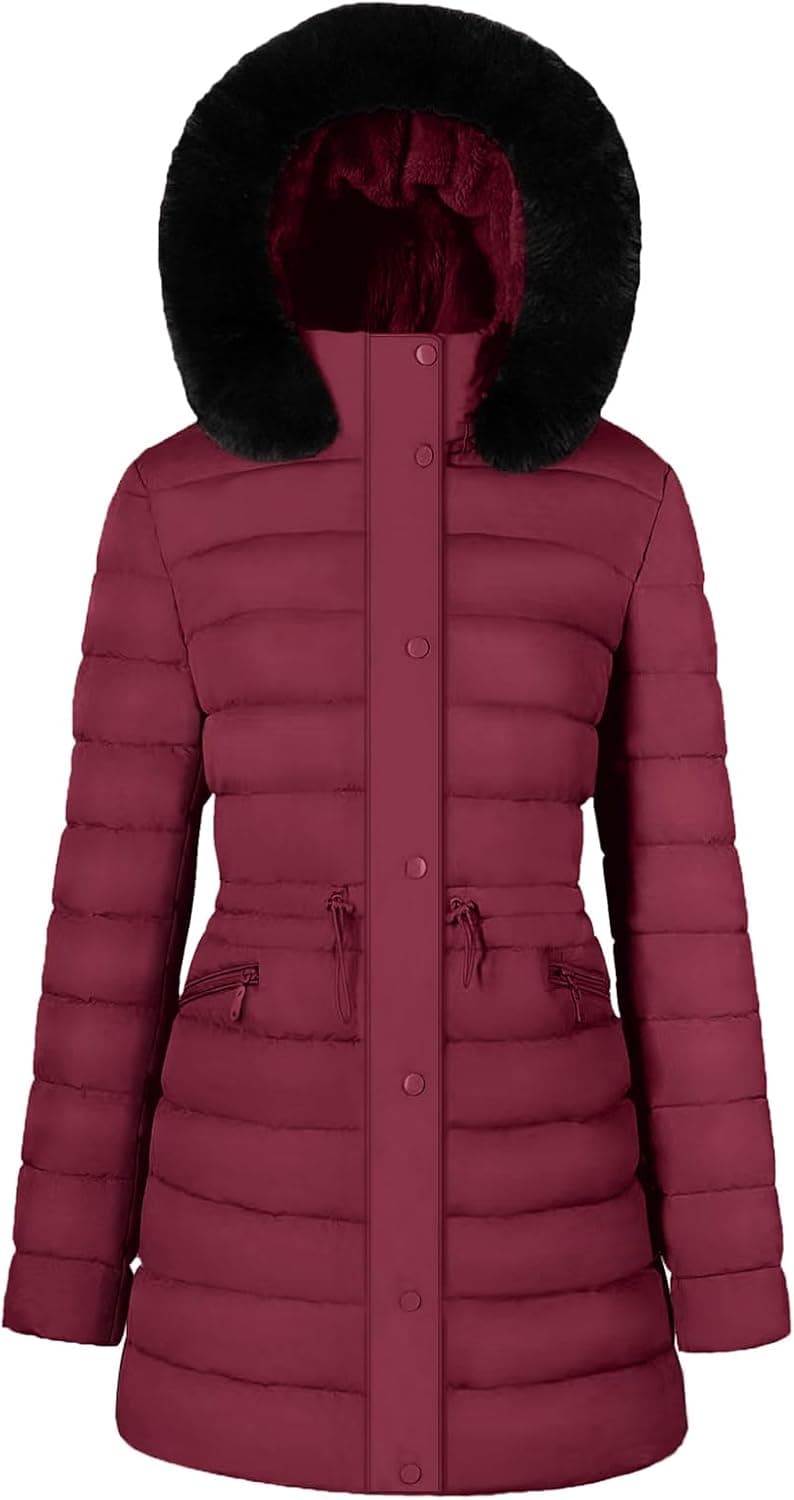 BodiLove Faux Fur Hooded Puffer Jacket - Winter Warmth Collection - Image 1