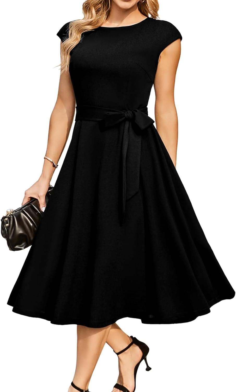 DRESSTELLS Vintage Midi Cocktail Dress - Image 1