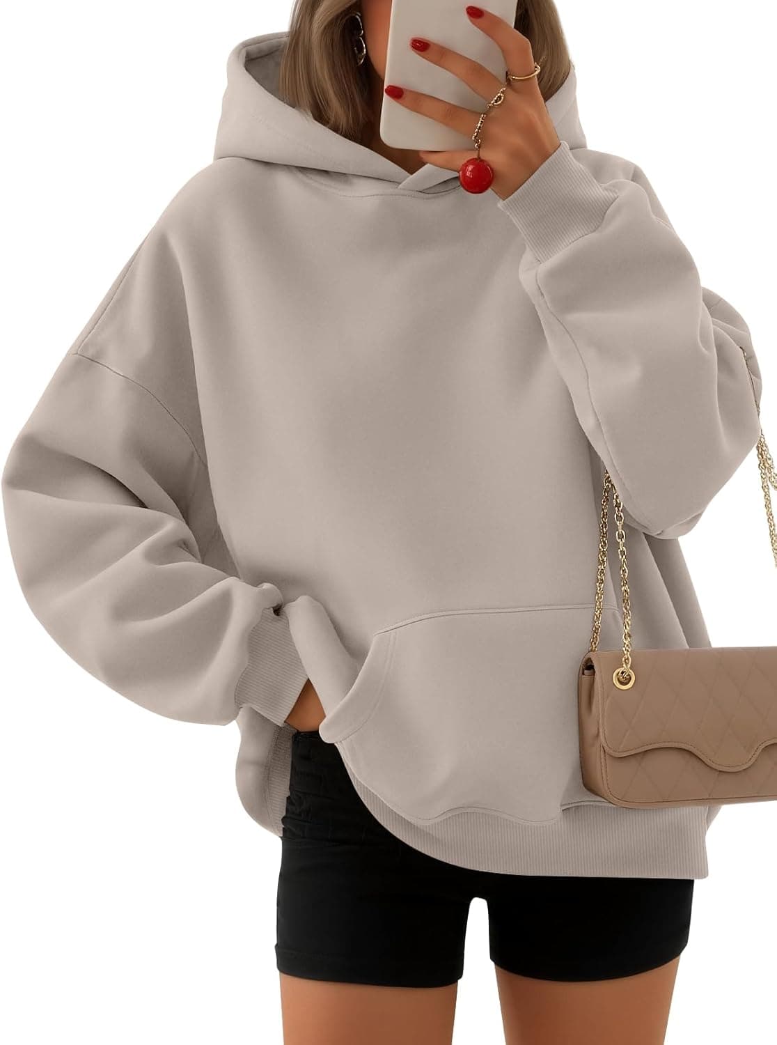 EFAN Plush Oversized Fleece Hoodie - Image 1