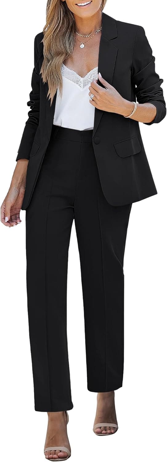 LUVAMIA Professional Two-Piece Blazer Pantsuit Set - Image 1
