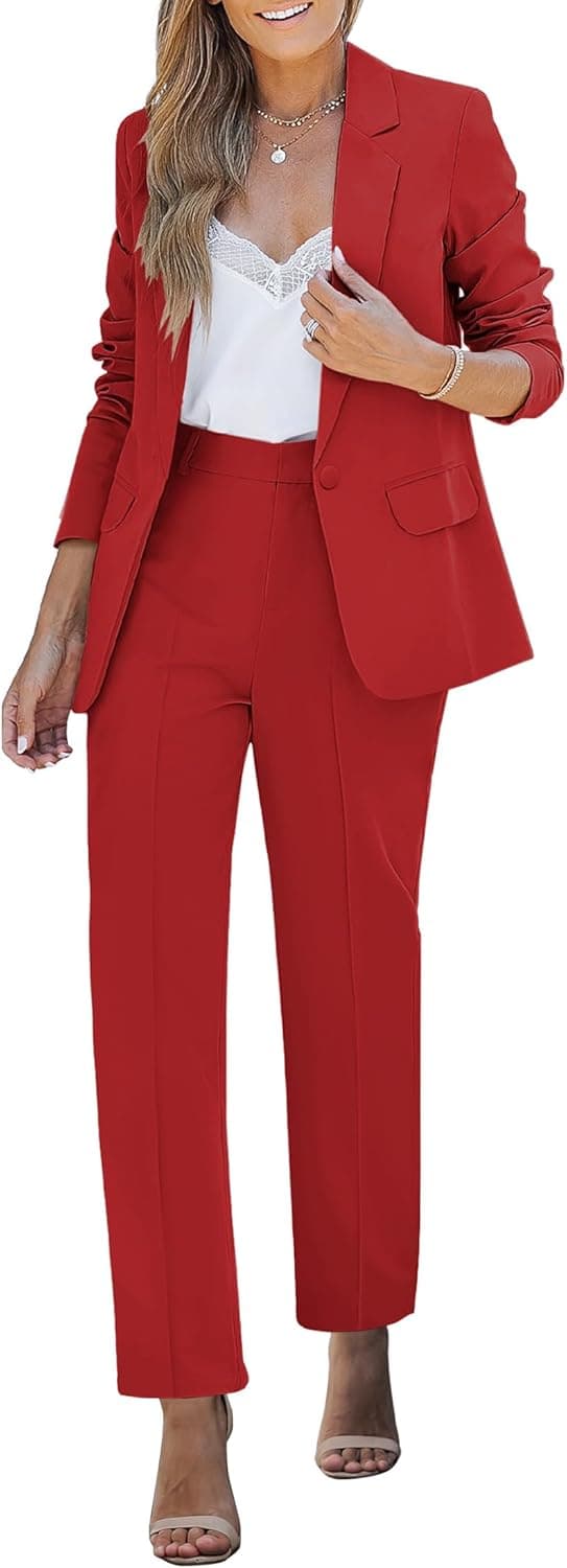 Luvamia Executive Two-Piece Blazer Pantsuit - Professional Set - Image 1