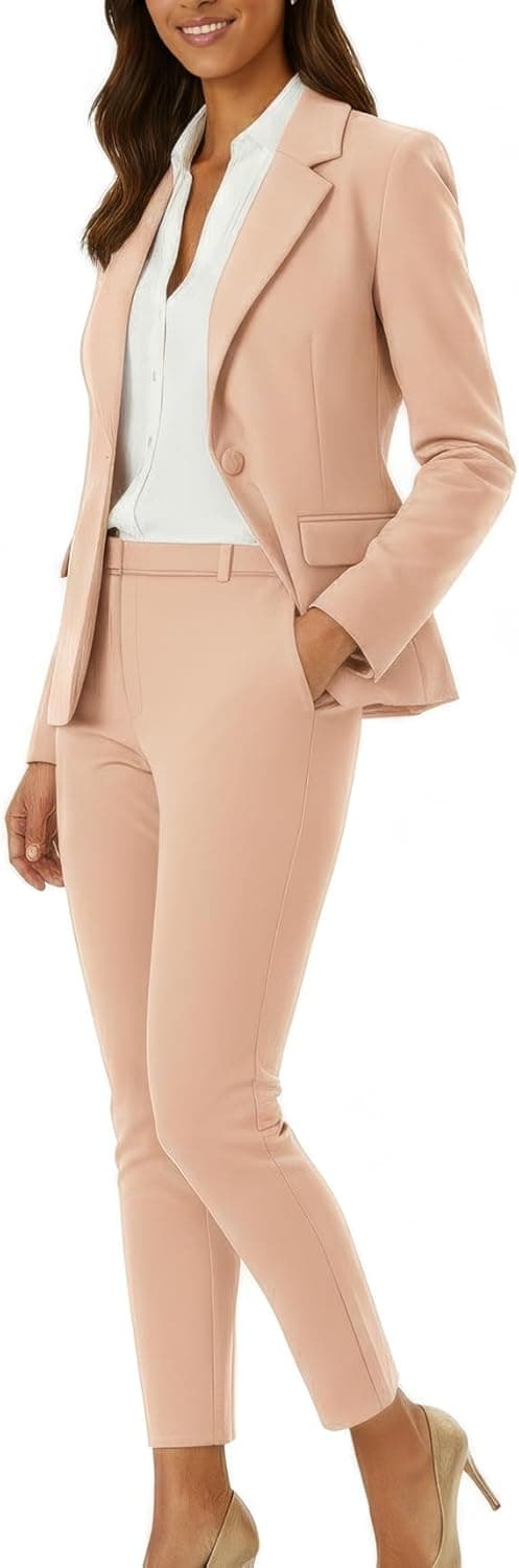 Marycrafts Executive Two-Piece Power Suit - Professional Blazer Set - Image 1