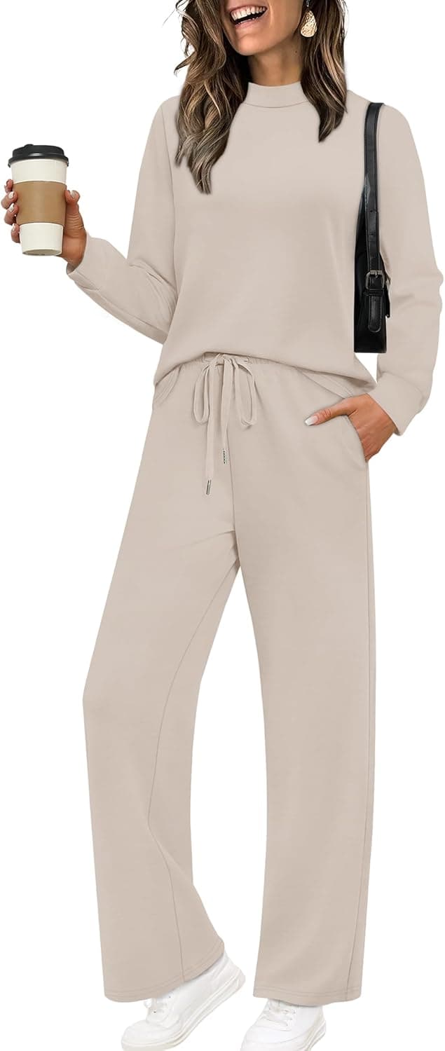 Sampeel Mock Neck Two-Piece Lounge Set - Image 1