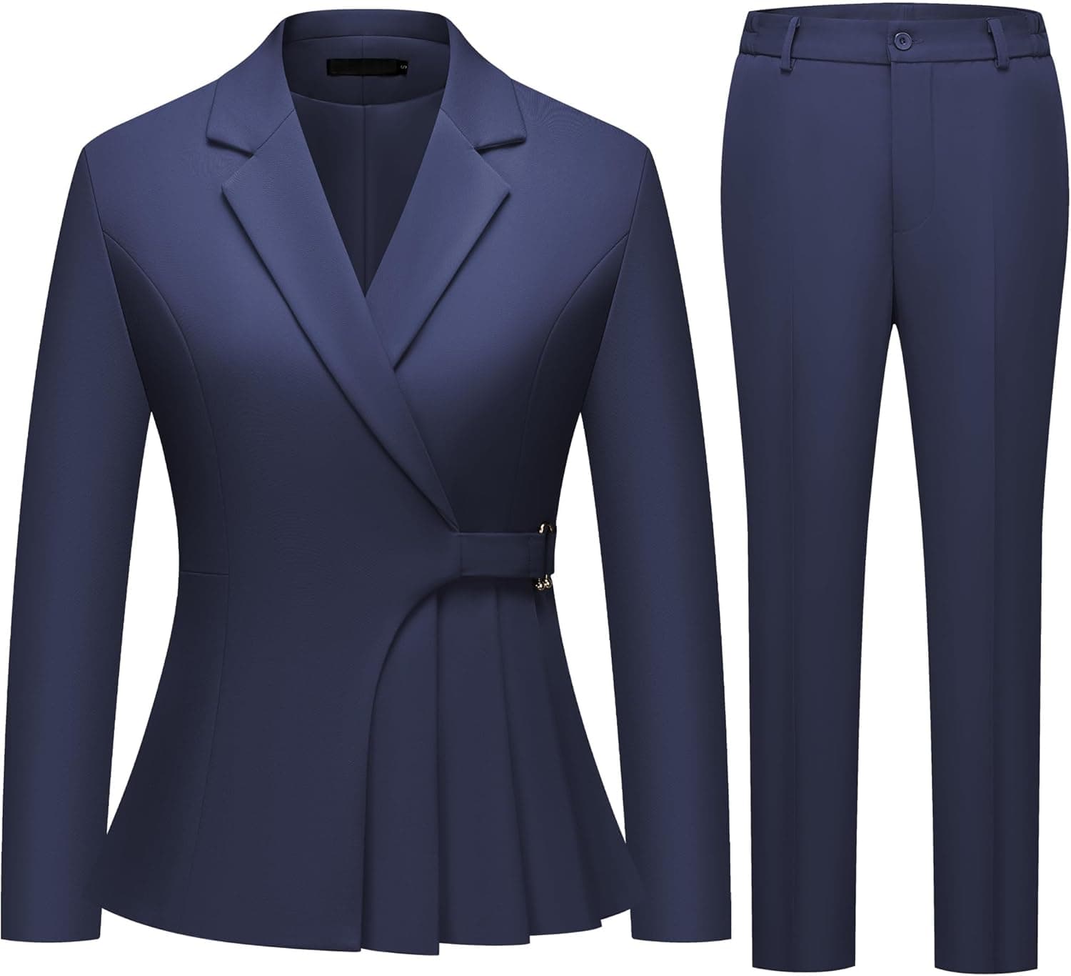 SUAURAIT Irregular Blazer & Pants Set - Professional Two-Piece Suit - Image 1