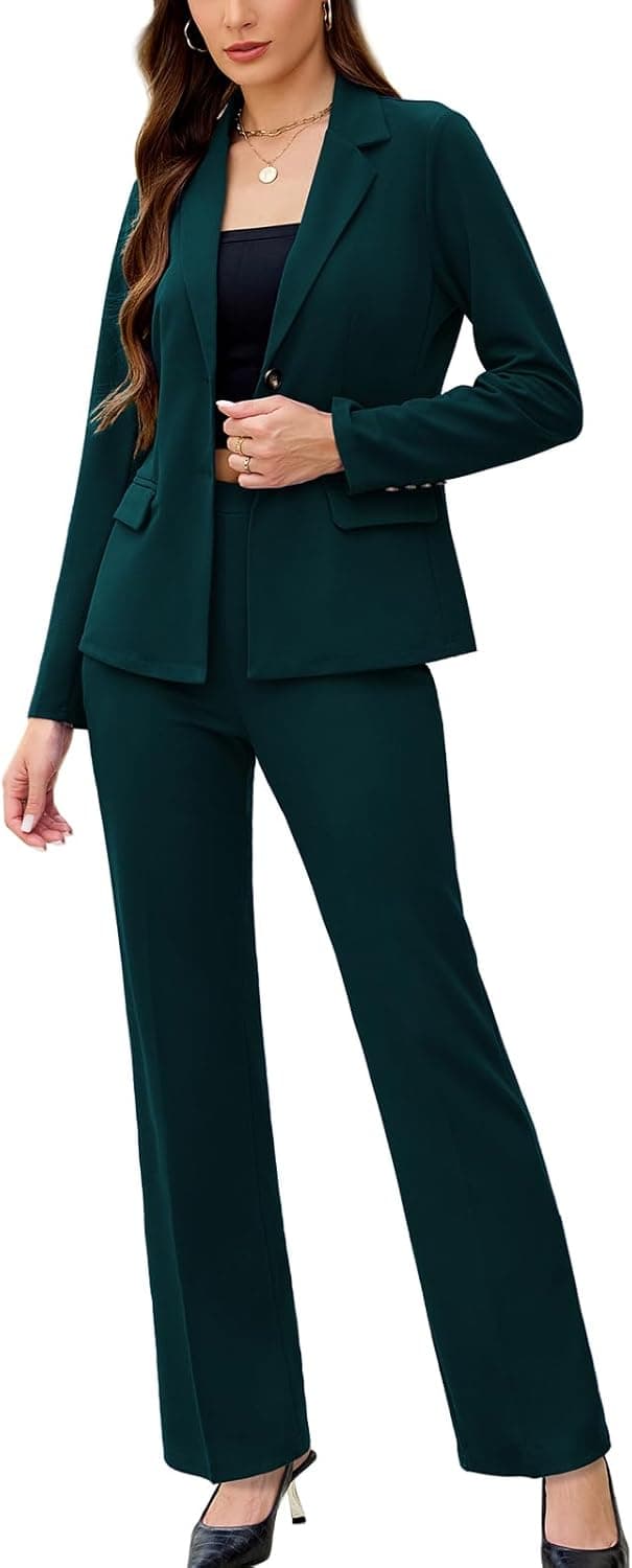 Agenlulu Professional Two-Piece Blazer & Pant Suit Set - Image 1
