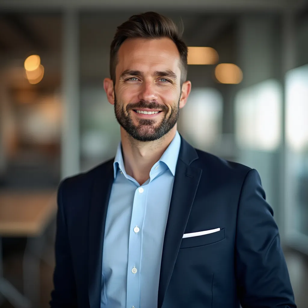 Corporate team member AI portrait