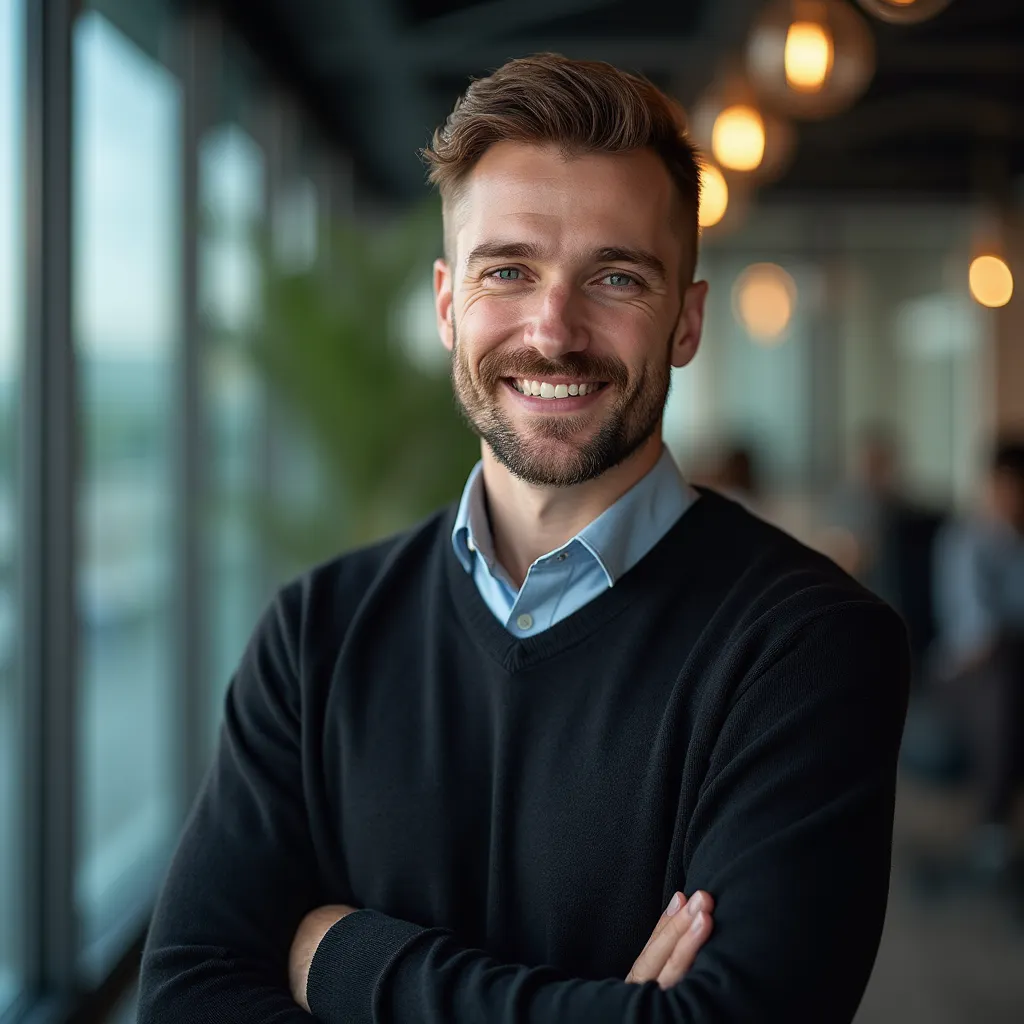 AI-generated professional portrait
